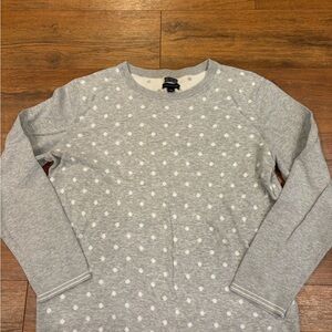 Tommy Hilfiger Light Gray and White Crewneck Sweater